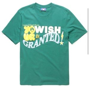 Coney Island Picnic 100% Organic Cotton “Wish is Granted” Tee-Retail $34 Size L